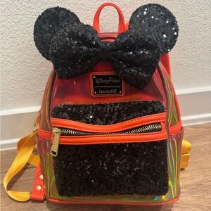 Disney Parks Loungefly Halloween Minnie Mouse backpack